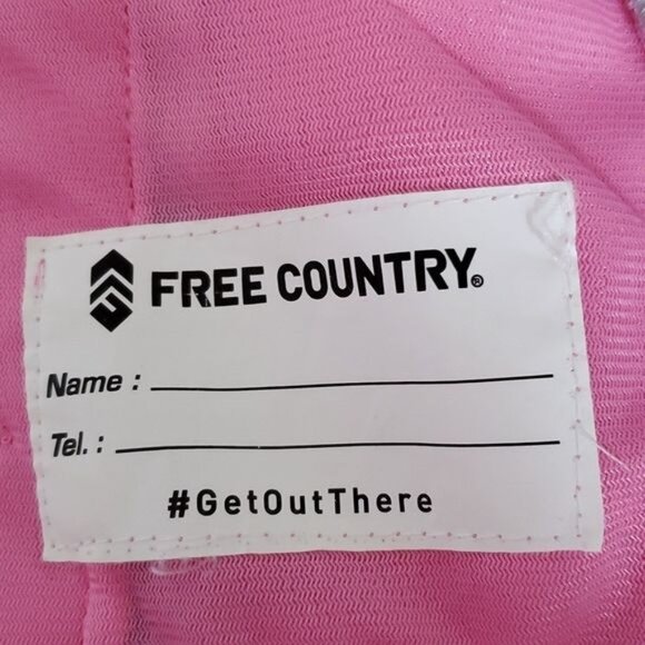 Free Country Water Resistant Jacket Coat Zip Hooded Hoodie Winter GIRLS Kids 5/6 - Picture 13 of 15